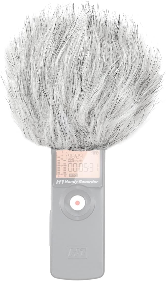 Rode Interview GO Handadapter für Wireless GO + keepdrum WSBW Fell-Windschutz RØDE Interview GO + Wi