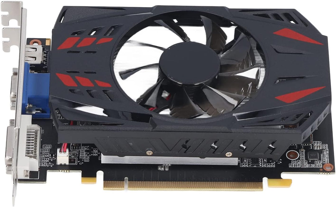 Goshyda GTX550TI Gaming-Grafikkarte, 2 GB GDDR5 128BIT 4K HDR, Tragbarer Dual-Lüfter, Geräuscharm, D