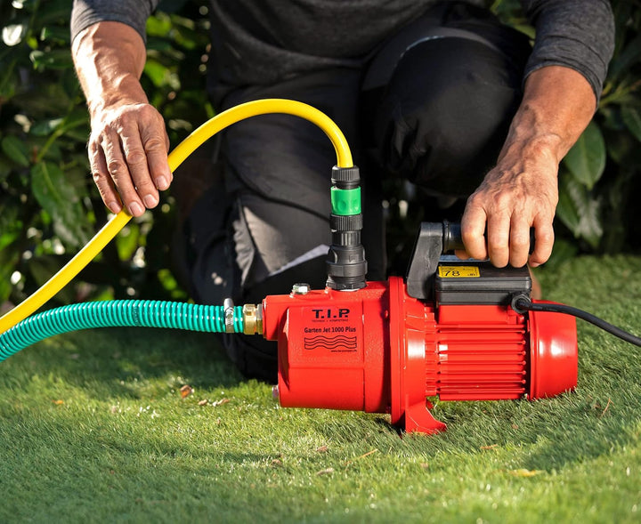 T.I.P. Gartenpumpe Guss Garten-Jet 1000 Plus + T.I.P. 30241 Elektronische Pumpensteuerung BRIO 2000