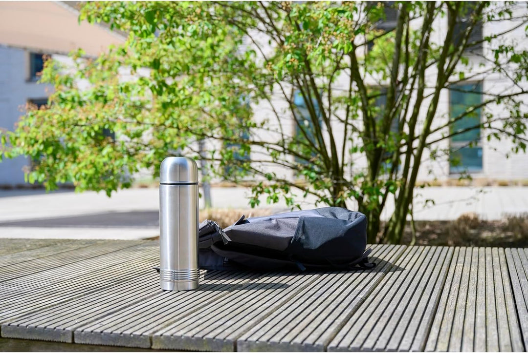 Emsa 618101600 Senator Isolierflasche, Thermosflasche, mobiler Kaffeebecher, 1000ml, Thermobecher, I