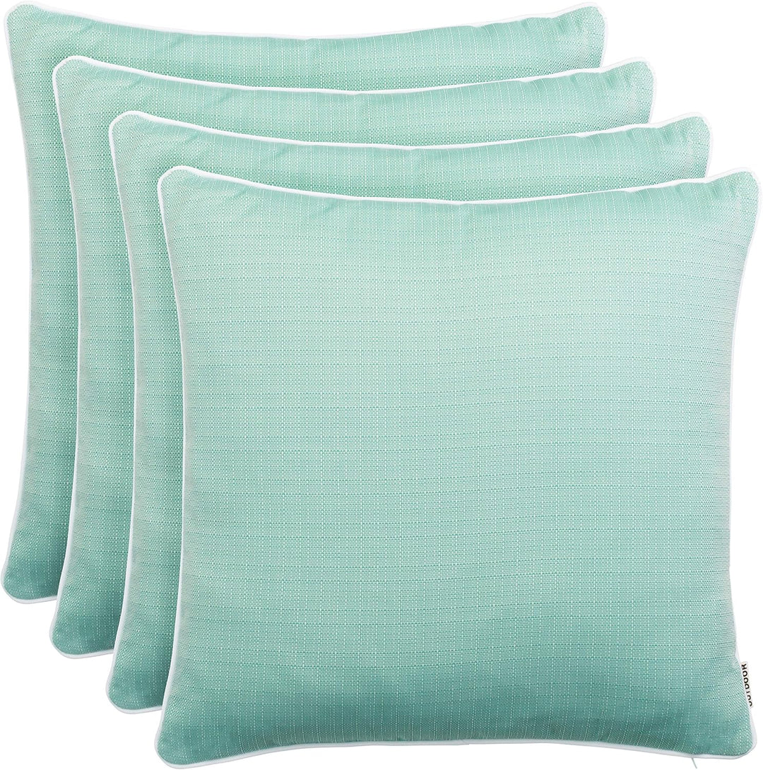 Brandsseller Outdoor Garten Kissen Dekokissen Leinenoptik strukturiert Schmutz- und Wasserabweisend