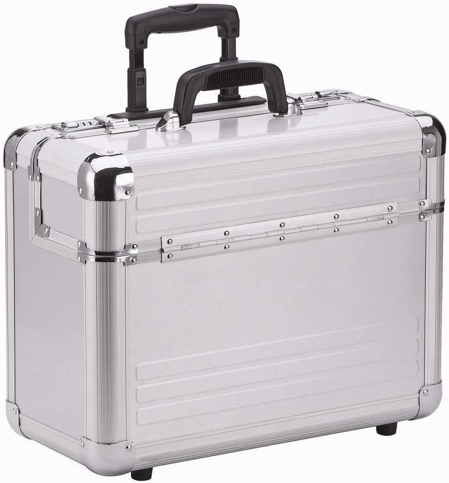 Bowatex Alukoffer Alu Trolley Aktenkoffer Pilotenkoffer Aluminiumkoffer 48 cm