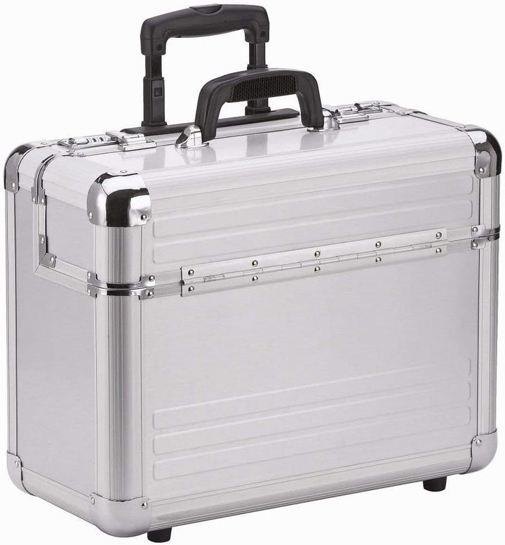 Bowatex Alukoffer Alu Trolley Aktenkoffer Pilotenkoffer Aluminiumkoffer 48 cm