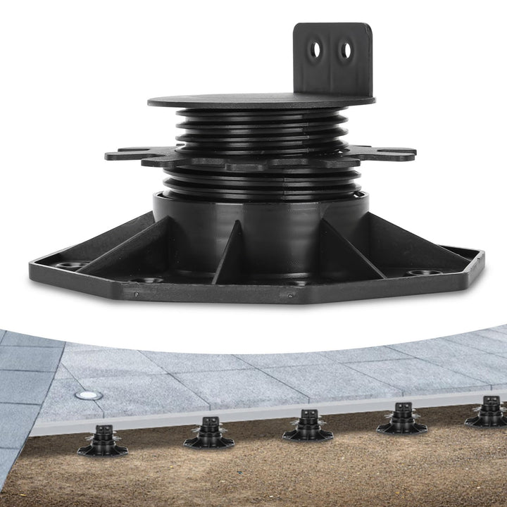 Ansobea Stelzlager Höhenverstellbar 10 Stück, Terrassenlager 30-60mm Stelzenlager Terrasse Verstellb