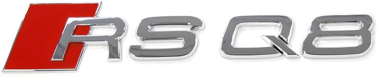 Audi 4M88537402ZZ Schriftzug RSQ8 Heckklappe Emblem Logo Aufkleber Silber Chrom