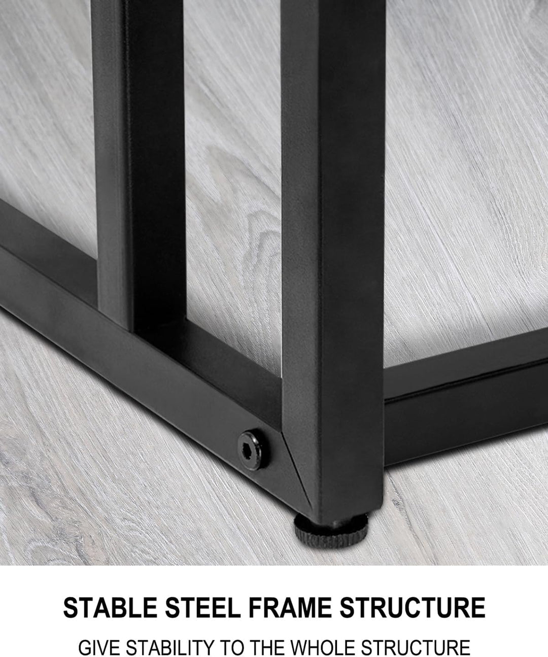 WOLTU Beistelltisch Kaffeetisch Couchtisch Sofatisch Nachttisch Betttisch Laptoptisch, Gestell aus M