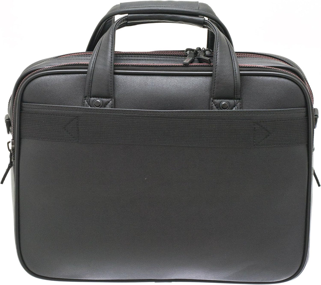 Business Schulter Arbeits Aktentasche mit Laptop-Fach 41cm lang Schwarz Bowatex