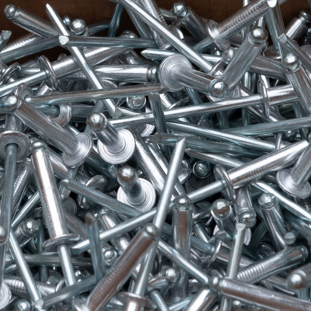 4mm x 12mm Aluminiumnieten, 1000 Pack – Nieten für Metall, Blindniete, Kuppelkopf Legierungsnieten,