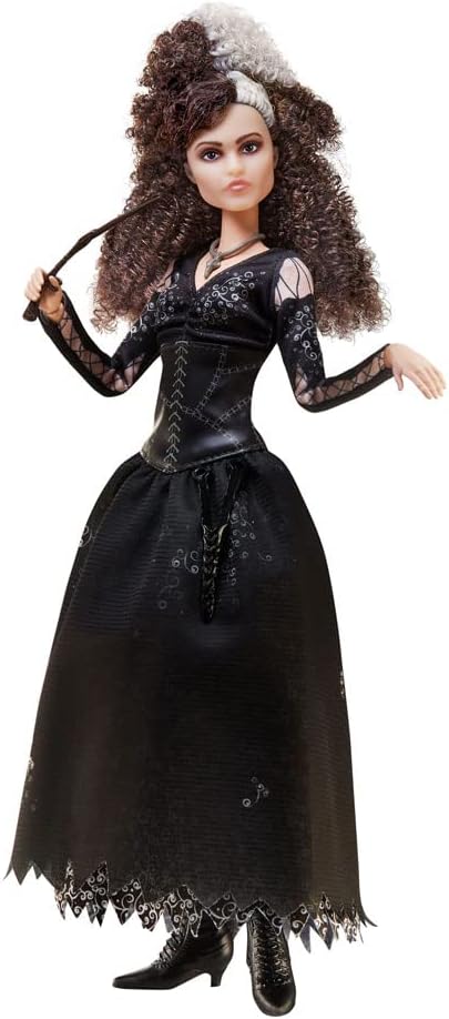 Harry Potter Bellatrix Lestrange Doll - Collectible Doll With Signature Black Dress, Necklace & Wand
