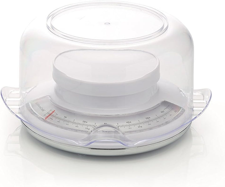 KitchenCraft Mechanische Waage / Analog-Waage mit Tara-Funktion und 2.5 Liter Waagschale, 3 kg, 25 x