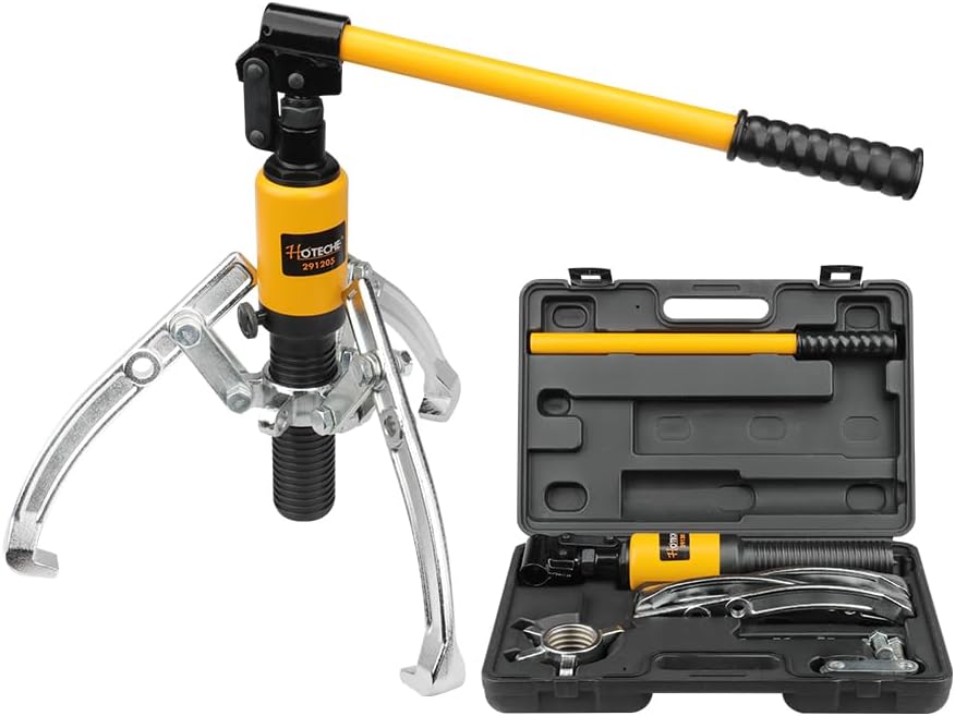 Hoteche 5TON hydraulischer Abzieher - Abzieher Set für professionelle Anwendungen in Schwarz (50-200