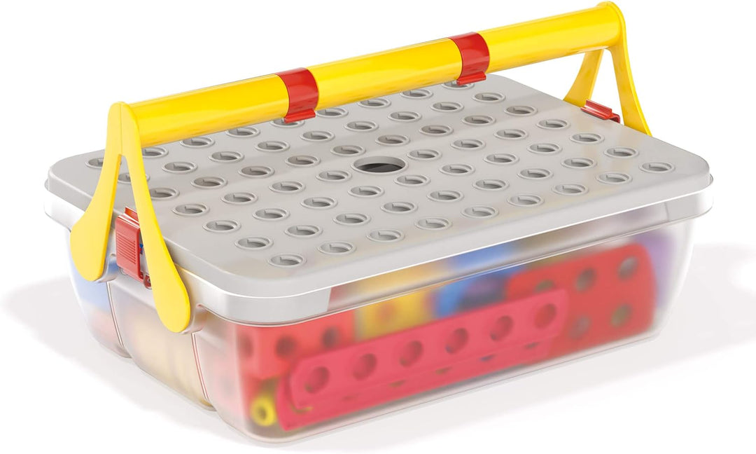 Quercetti - Tecno Jumbo Toolbox - Konstruktionsspielzeug, Fahrzeugspiel