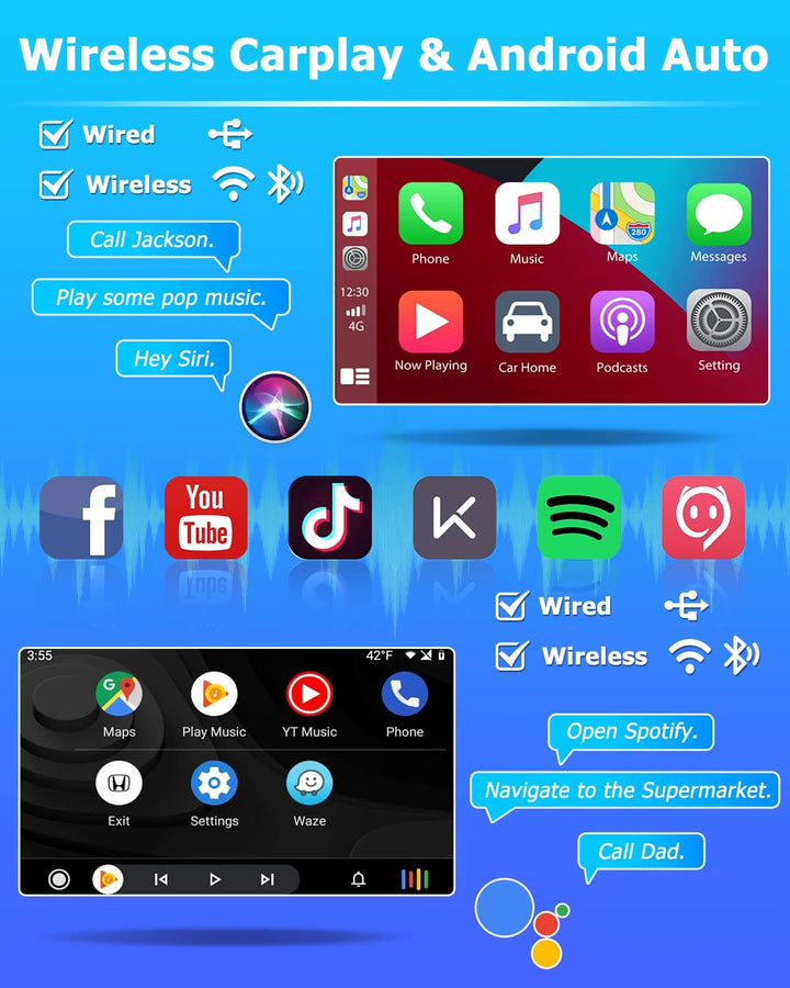 Hikity 2GB+64GB Android Autoradio Carplay für FIAT Punto (2010-2016) / Linea (2012-2015) 6,2" Touchs