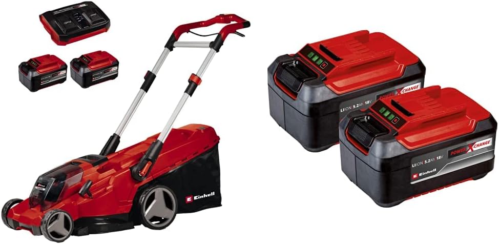 Einhell Akku-Rasenmäher RASARRO 36/42 Kit Power X-Change (36V, 42 cm Schnittbreite, bis 725 m², Brus