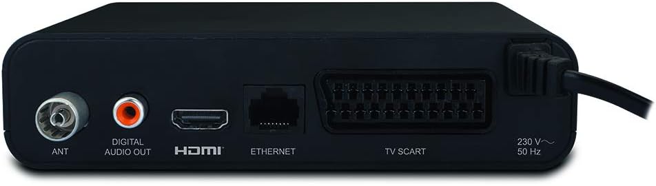 Metronic 441624 Zapbox HD-SH.1 DVB-T2 HEVC Receiver, PVR-Funktion, USB-Buchsen, HDMI, SPDIF, RJ45, F