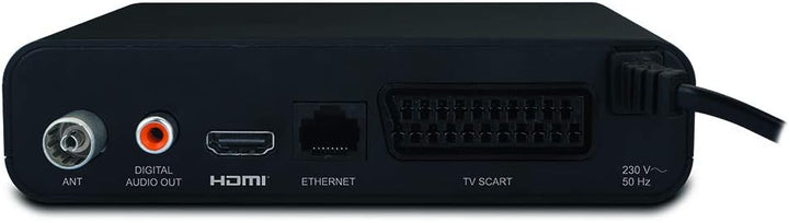 Metronic 441624 Zapbox HD-SH.1 DVB-T2 HEVC Receiver, PVR-Funktion, USB-Buchsen, HDMI, SPDIF, RJ45, F