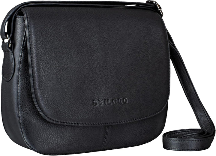 STILORD 'Savannah' Umhängetasche Damen Leder Handtasche kleine Schultertasche Crossbody Bag Ausgehta