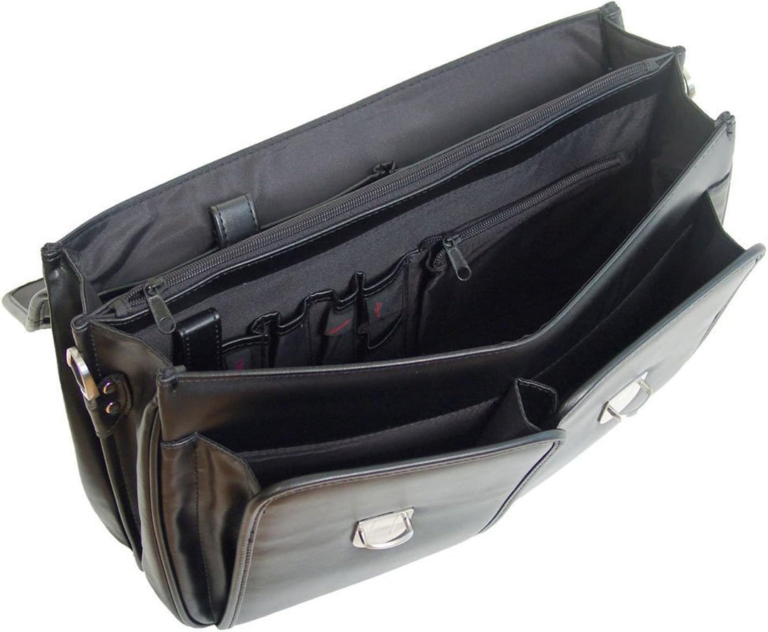 Aktentasche-Arbeitstasche-Umhängetasche Tasche-Schwarz 41 x30x15cm–Bowatex