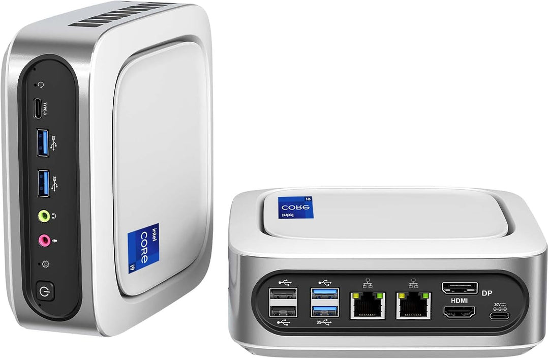 AWOW Mini PC Windows 11 Pro Intel i9-11900H (8C/16T, bis zu 4.9Ghz), 32GB DDR4 512GB/1T NVME SSD Min