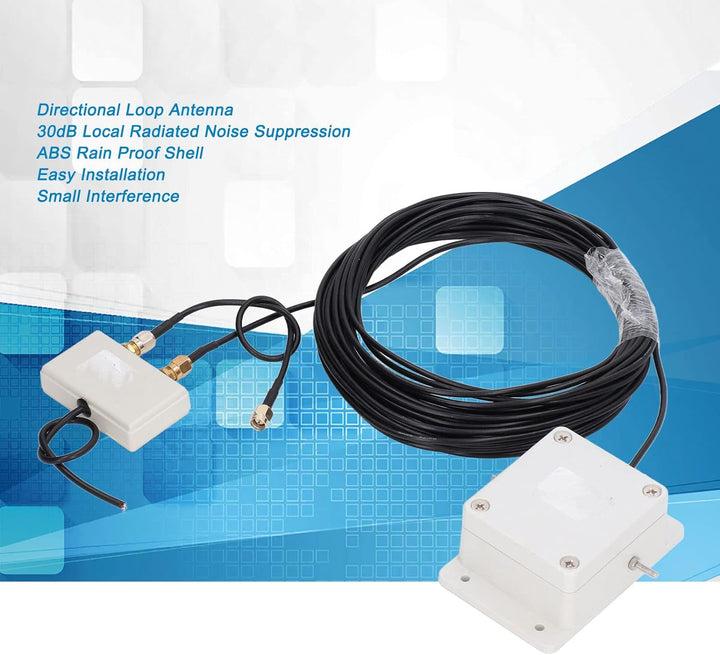 MLA 30 Plus Loop Antenna, MLA-30 Loop Active Receiver Funkantenne USB-Netzteil 0.5-30MHz 9‑14V für D