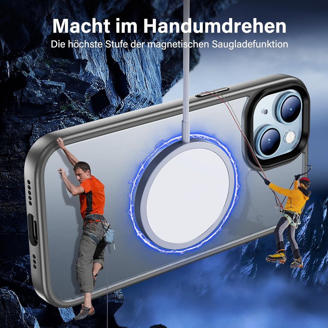 UniqueMe für iPhone 15 Hülle, 5-in-1-Set Handyhülle für iPhone 15 Case Rundumschutz Schutzhülle Cove