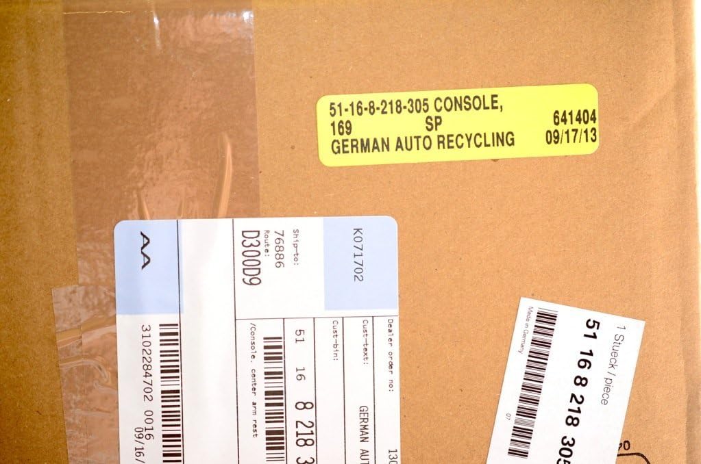 3er E46 Mittelkonsole schwarz - für Fahrzeuge mit Mittelarmlehne