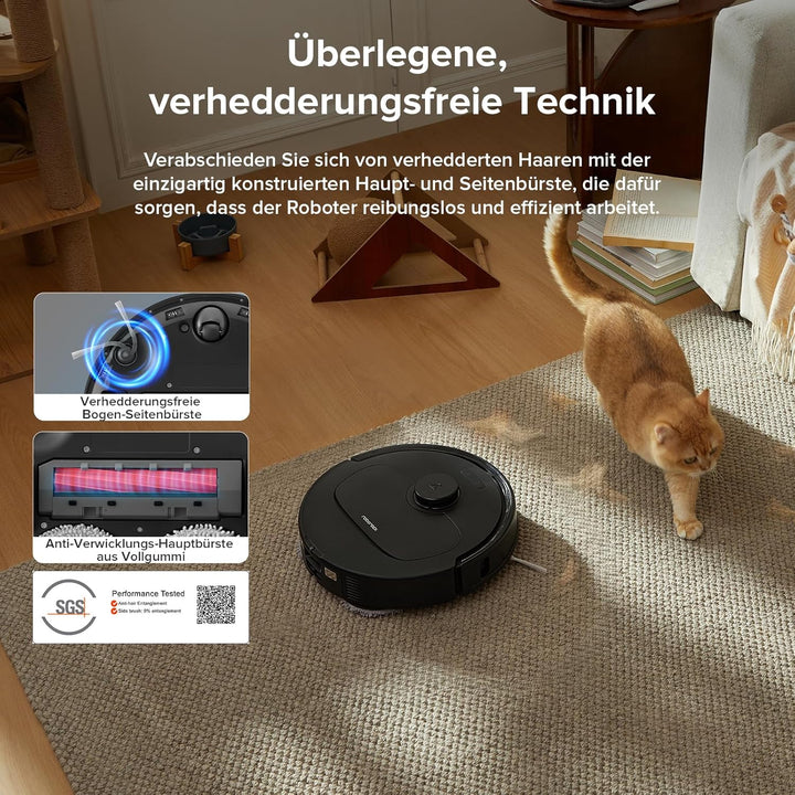 roborock Qrevo Serie Saugroboter mit Wischfunktion&Hebarem Wischmopp, 8000Pa Saugkraft(verbessert vo