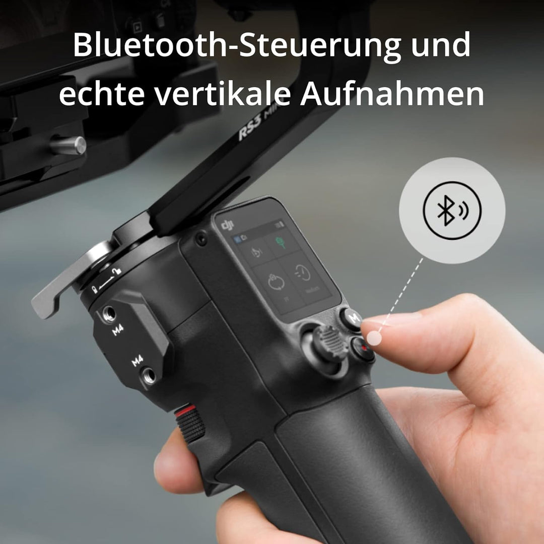 DJI RS 3 Mini, Leichter Stabilisator mit auf DREI Achsen stabilisiertem Gimbal für Canon/Sony/Panaso
