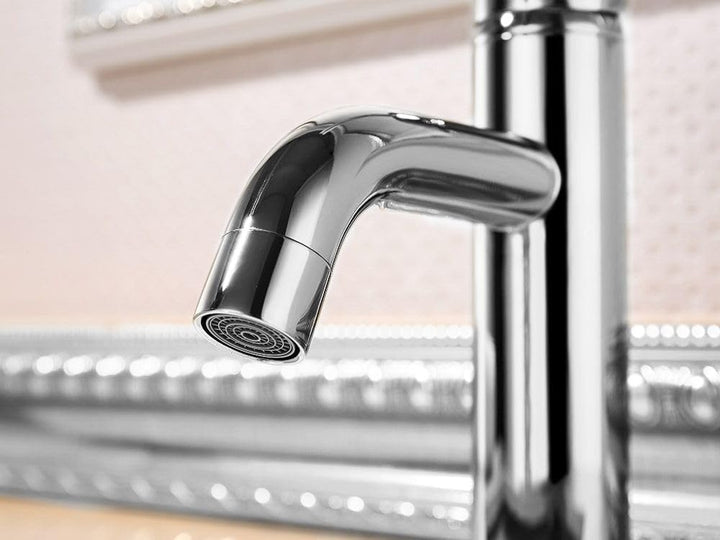 Rea Waschtischarmatur LUNGO CHROME BAS Wasserhahn Bad Badarmatur aus Messing Armatur für Waschbecken
