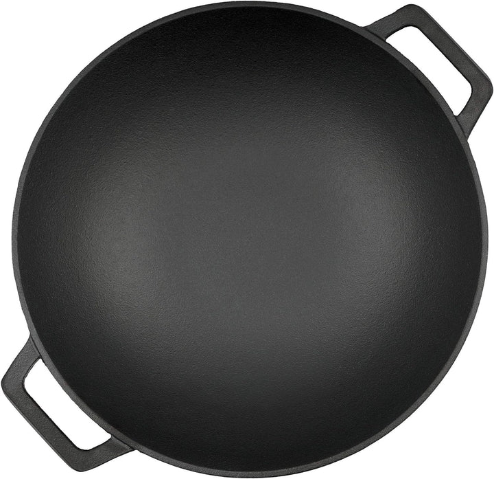 BBQ-Toro Gusseisen Wok I Ø 35,5 cm I Wokpfanne, Gusspfanne, Pfanne I induktionsgeeignet