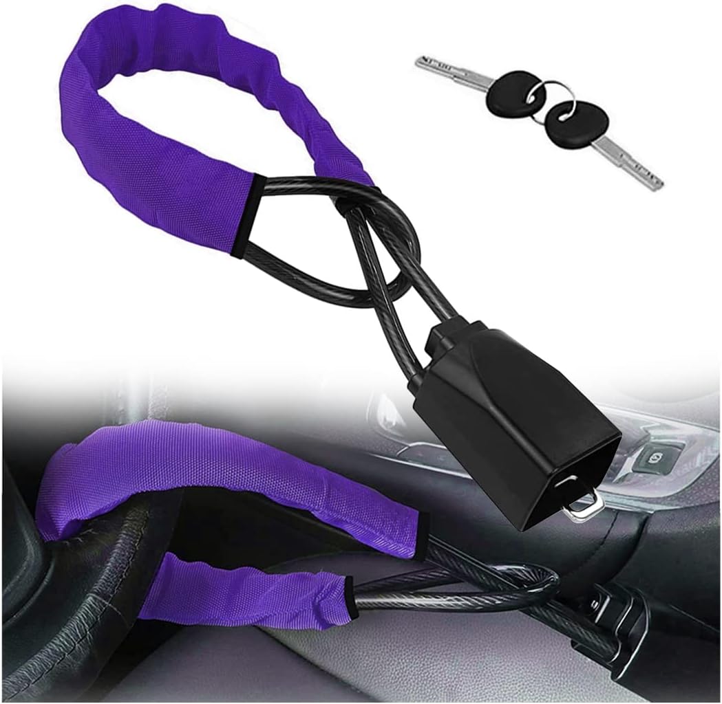 CGEAMDY Lenkradschloss für Auto, Bremspedal Kupplungsschloss, Universelle Diebstahlsicherung, Stabil