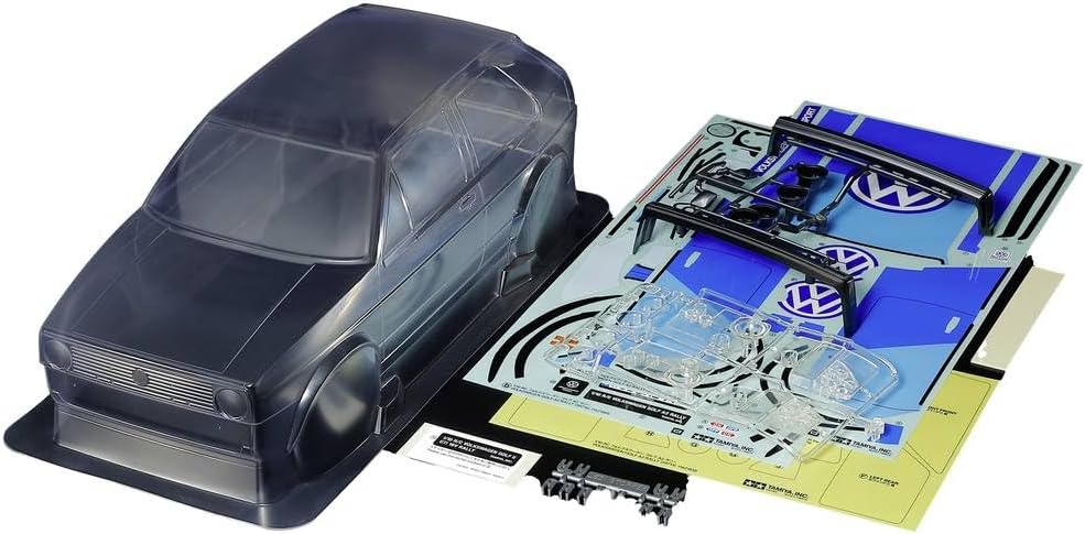 TAMIYA 51706 Karosserie-Satz VW Golf II GTI 16 M-Ch. RS239 - Zubehör für ferngesteuertes Auto, Ersat