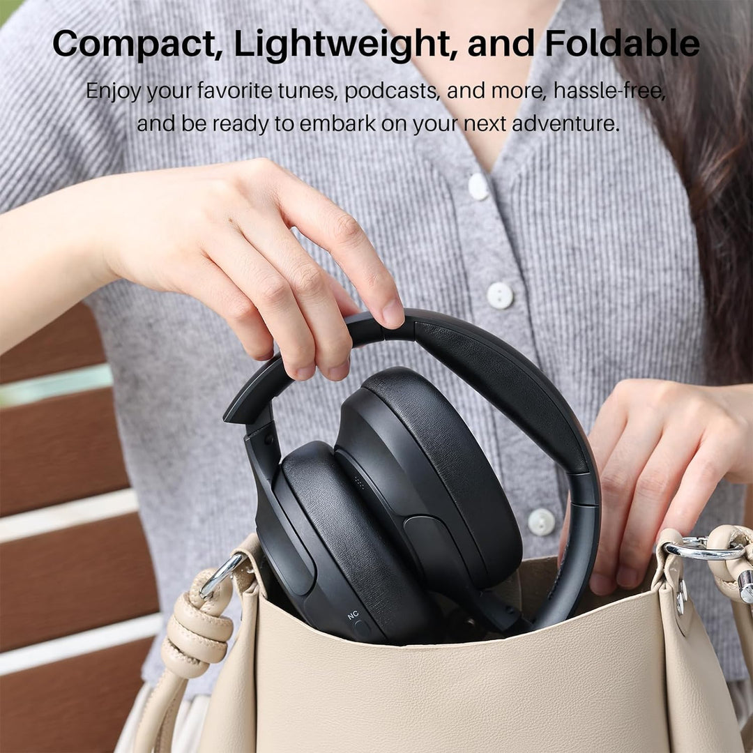 TOZO HT2 Kabelloser Bluetooth Kopfhörer Over-Ear mit Hybrid Active Noise Cancelling, 56 Stdn. Spielz