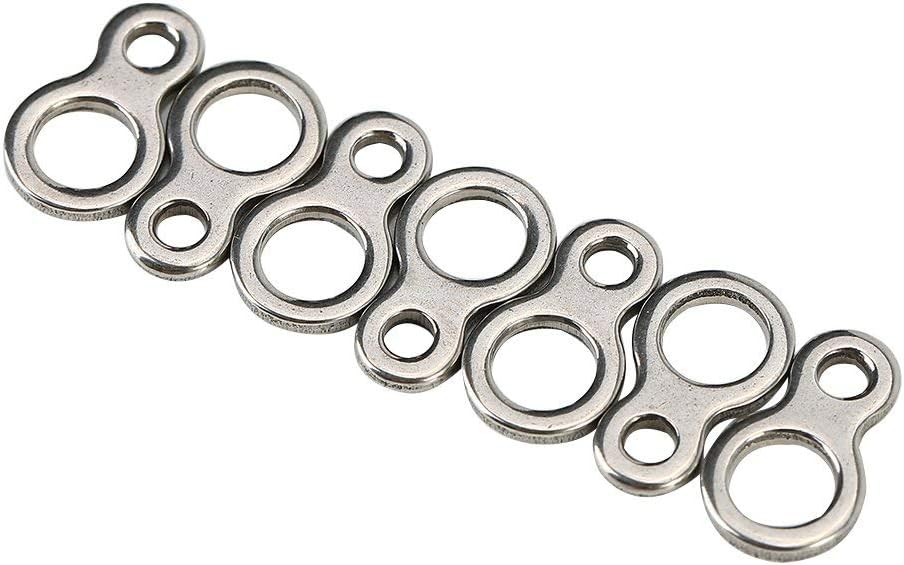 Demeras Angeln Split Rings Angeln Abbildung 8 Ringe 60 St¨¹ck Edelstahl Solid Fishing Abbildung 8 Ji