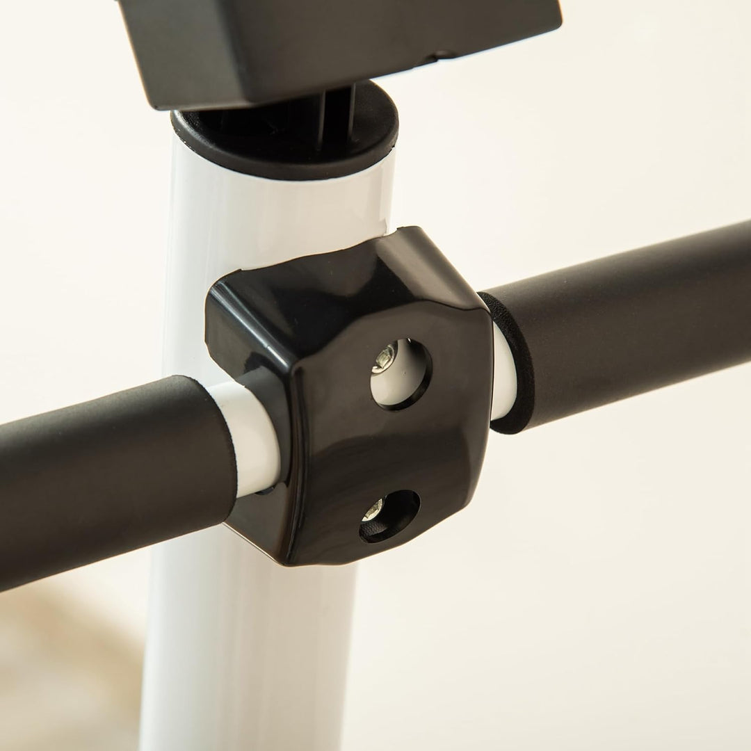 HOMCOM Stepper Fitness Swing Stepper mit LCD-Schirm und Handgriff Hometrainer für Zuhause bis 100 kg