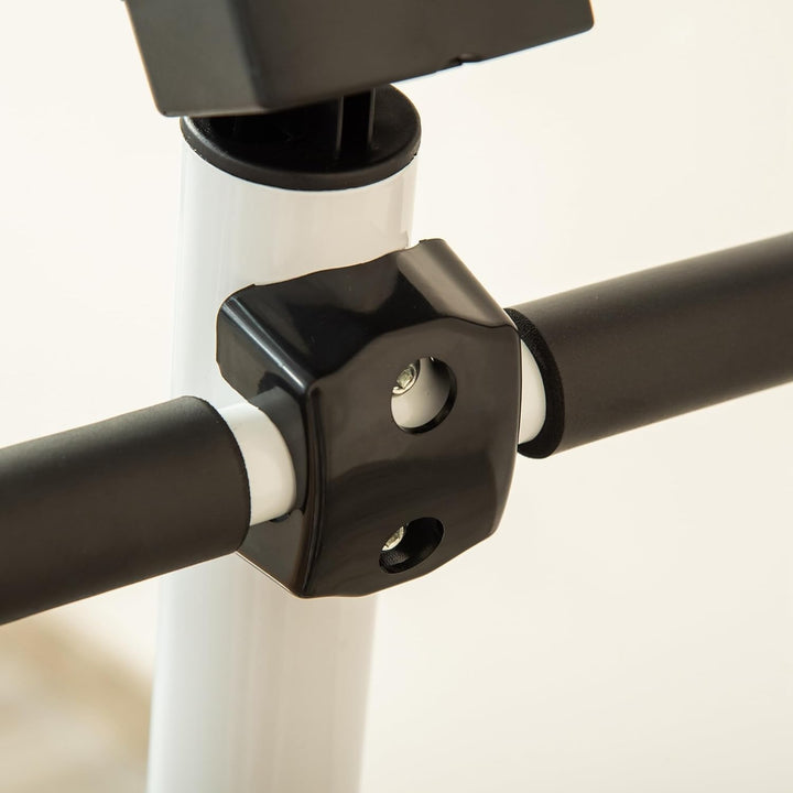 HOMCOM Stepper Fitness Swing Stepper mit LCD-Schirm und Handgriff Hometrainer für Zuhause bis 100 kg