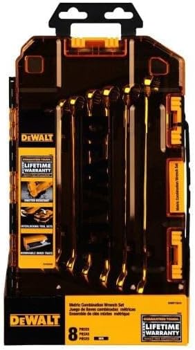 DEWALT Ringmaulschlüsselsatz, metrisch, 8-teilig (DWMT73810) Metrisches Schraubenschlüssel-Set, Metr