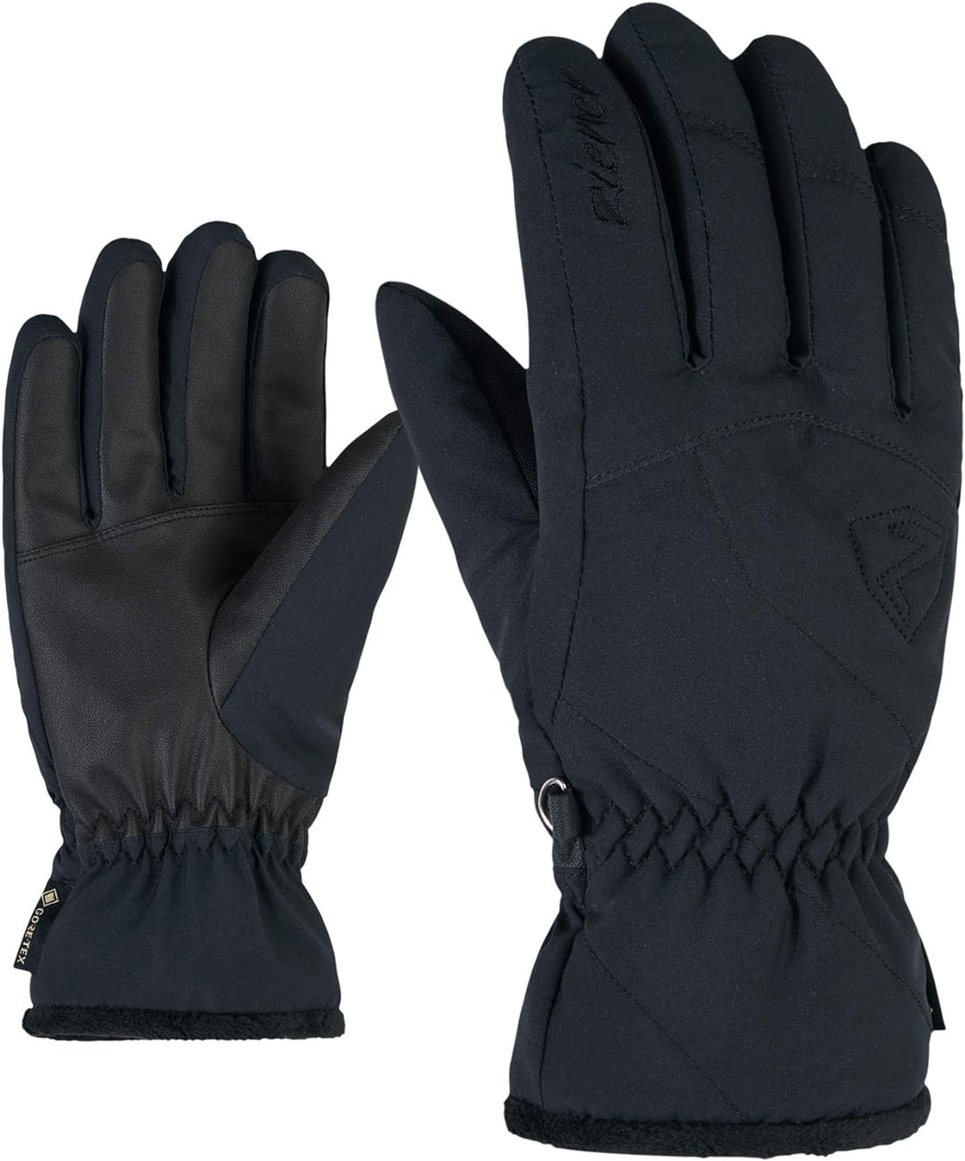Ziener Damen Karri GTX Ski-Handschuhe/Wintersport | Wasserdicht, Atmungsaktiv 7.5 Schwarz, 7.5 Schwa