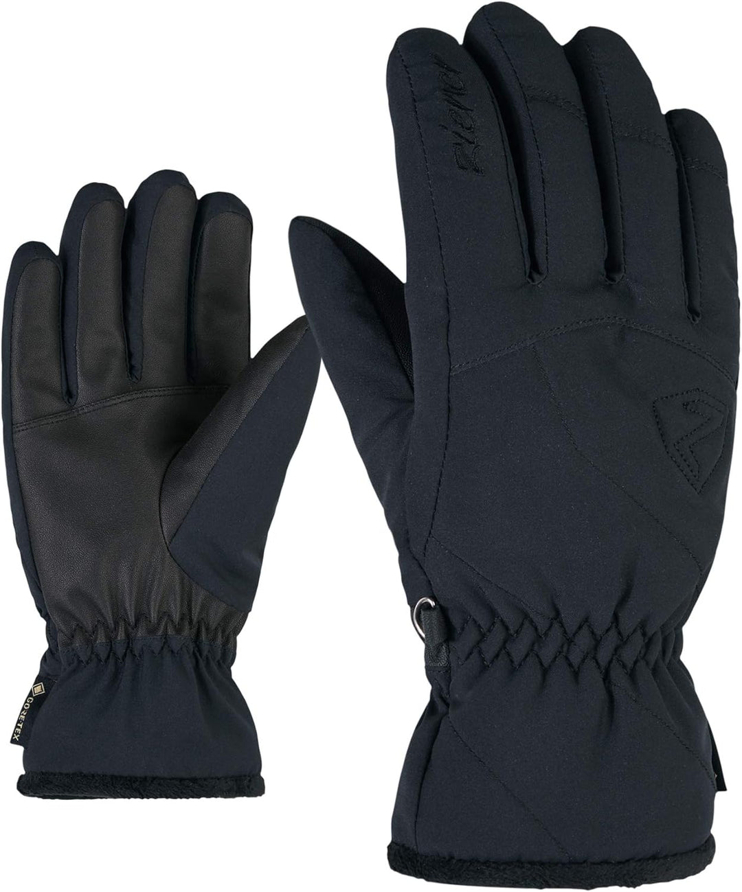 Ziener Damen Karri GTX Ski-Handschuhe/Wintersport | Wasserdicht, Atmungsaktiv 6 Schwarz, 6 Schwarz