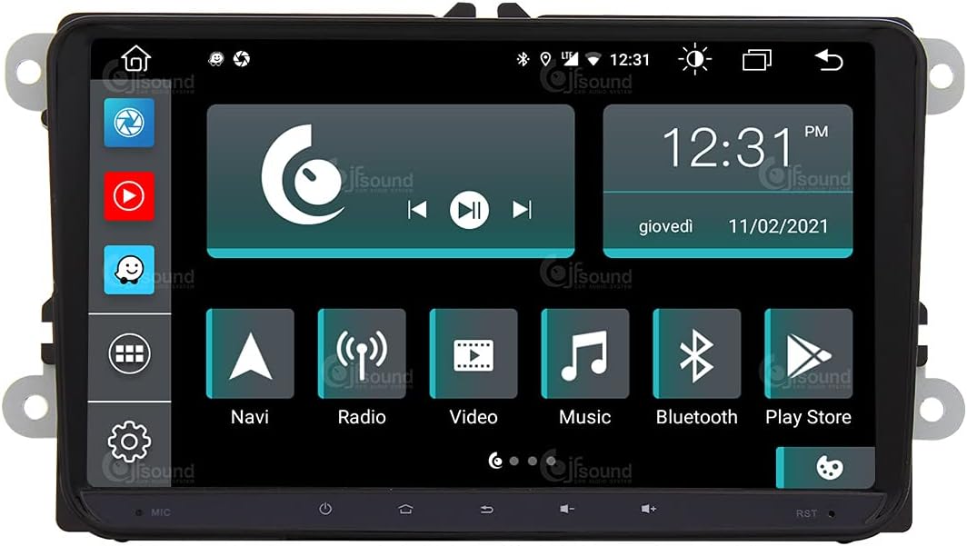 Costum fit Autoradio für Volkswagen Android GPS Bluetooth WiFi Dab USB Full HD Touchscreen Display 9