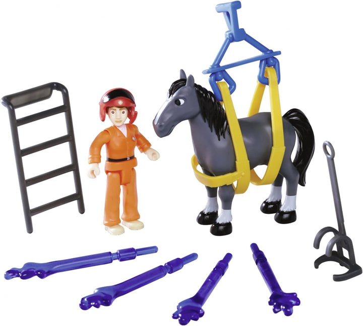 Simba 109252615 Feuerwehrmann Sam Rettungsflugzeug Fire Swift (42 cm) -grosses Spielzeug Flugzeug mi