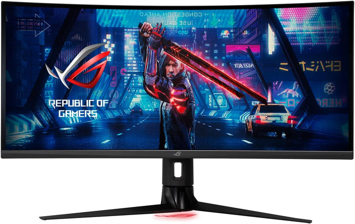 ASUS ROG Strix XG349C - 34 Zoll UWQHD Curved Gaming Monitor - 180 Hz, 1ms GtG, G-Sync kompatibel, Di