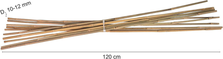 UNUS Bambusstäbe, Pflanzenstäbe zur Stabilisierung von Pflanzen im Garten, Rankstäbe Bambus 120 cm n