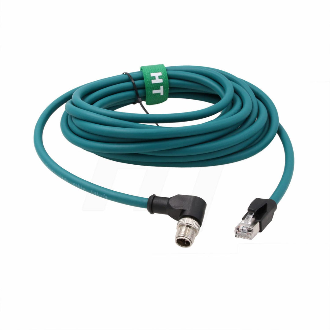 HT Netzwerkkabel M12 8-polig X-Code, RJ45 Cat7e Ethernet-Kabel für Cognex Basler Sensor industrielle