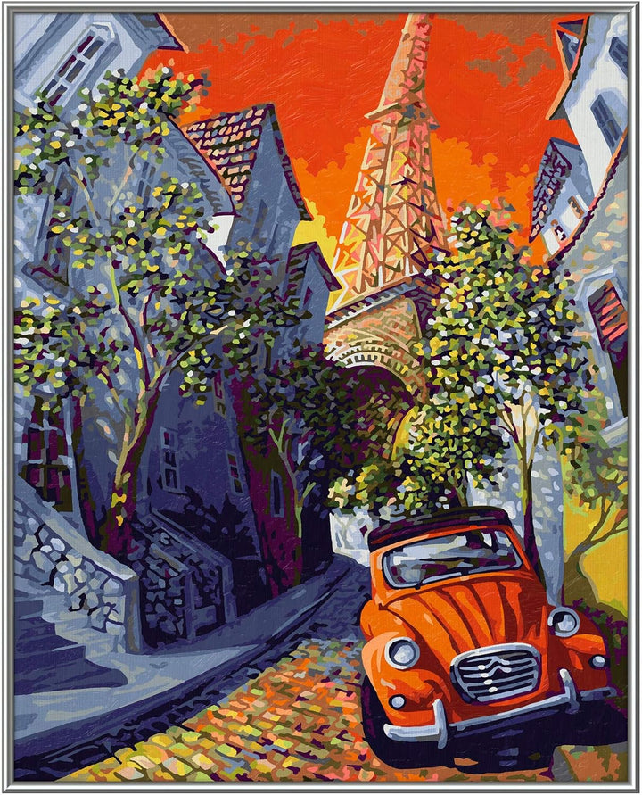 Schipper 609130820 Malen nach Zahlen - Little Red Citroen by Miguel Freitas - Bilder malen für Erwac