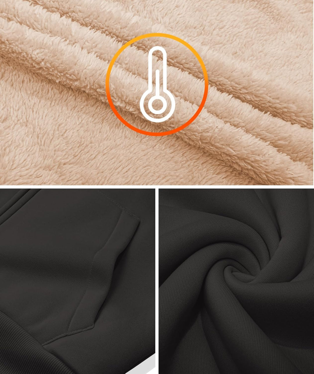 LLdress Sweatjacke Damen Fleecejacke mit Kapuze Hoodie für Frau Basic Kapuzenjacke mit Reissverschlu