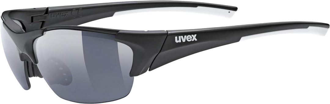 Uvex Unisex – Erwachsene, blaze III Sportbrille, inkl. Wechselscheiben, black mat/smoke, one size &