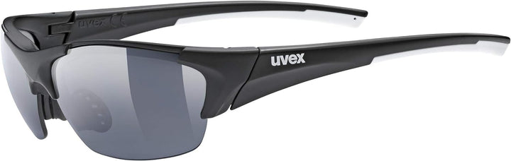 Uvex Unisex – Erwachsene, blaze III Sportbrille, inkl. Wechselscheiben, black mat/smoke, one size &