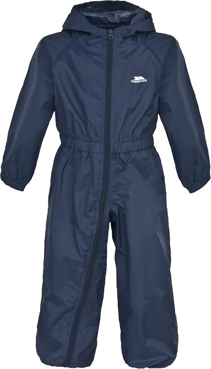 Trespass Unisex Kinder Button Regenanzug 2-3 Navy Blue, 2-3 Navy Blue