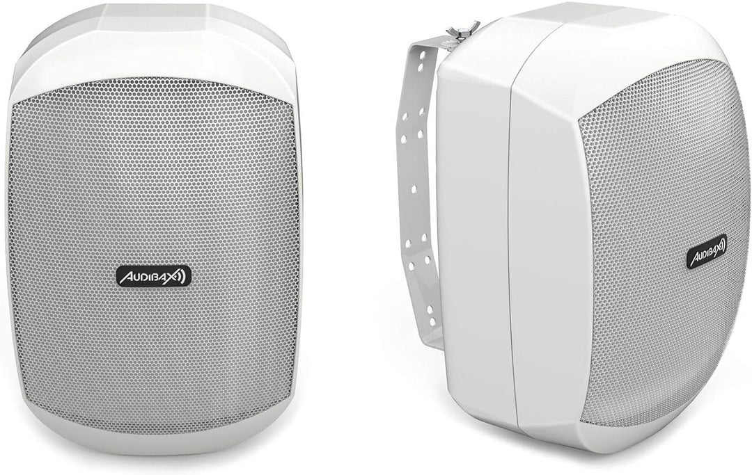 Audibax OVO 4 White Pareja de Altavoces Pasivos Pared 4 Pulgadas 100v / 8 ohm IP65